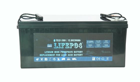 ABS 12V 200AH পোর্টেবল Lifepo4 ব্যাটারি ব্যাকআপ পাওয়ার জন্য