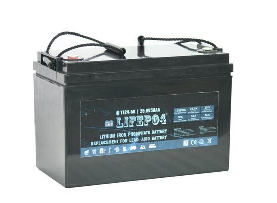 পোর্টেবল 24v 50ah Lifepo4 ব্যাটারি লিথিয়াম ব্যাটারি প্যাক