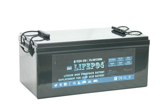 ব্যাকআপ পাওয়ারের জন্য পোর্টেবল 24V 100AH ​​Lifep04 লিথিয়াম ব্যাটারি
